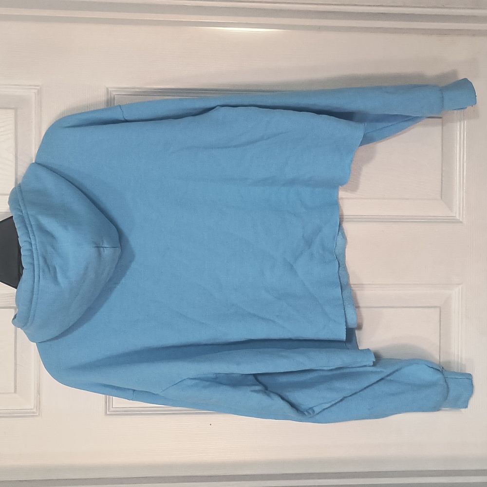 Aviator Nation Smiley 2 Relaxed Cropped Pullover Hoodie Size S - Picture 4 of 5
